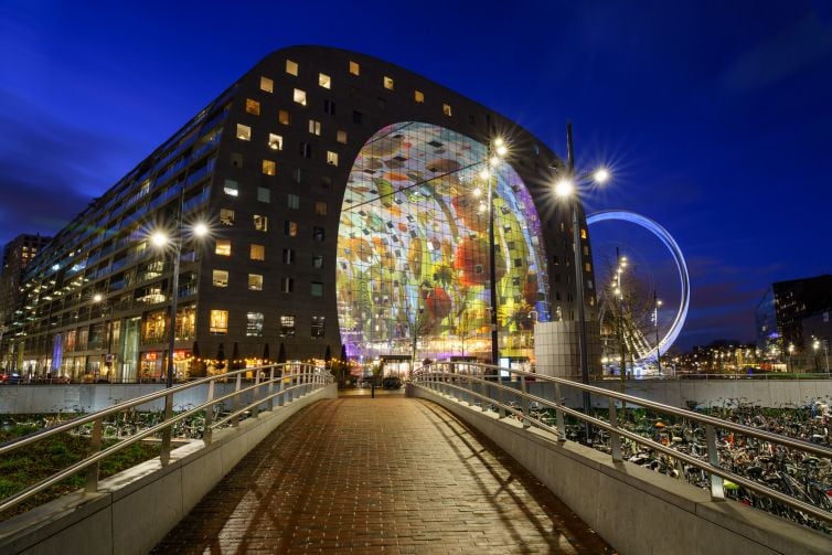 Market Hall Rotterdam by Night