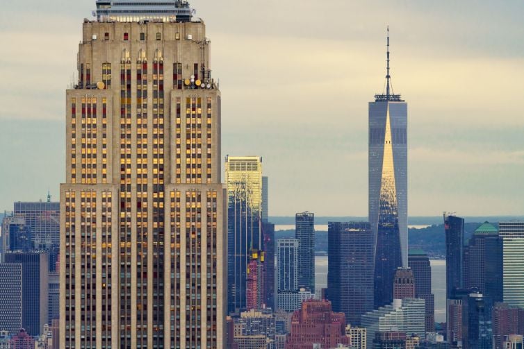 Mooiste foto Empire State Building en Freedom Tower New York