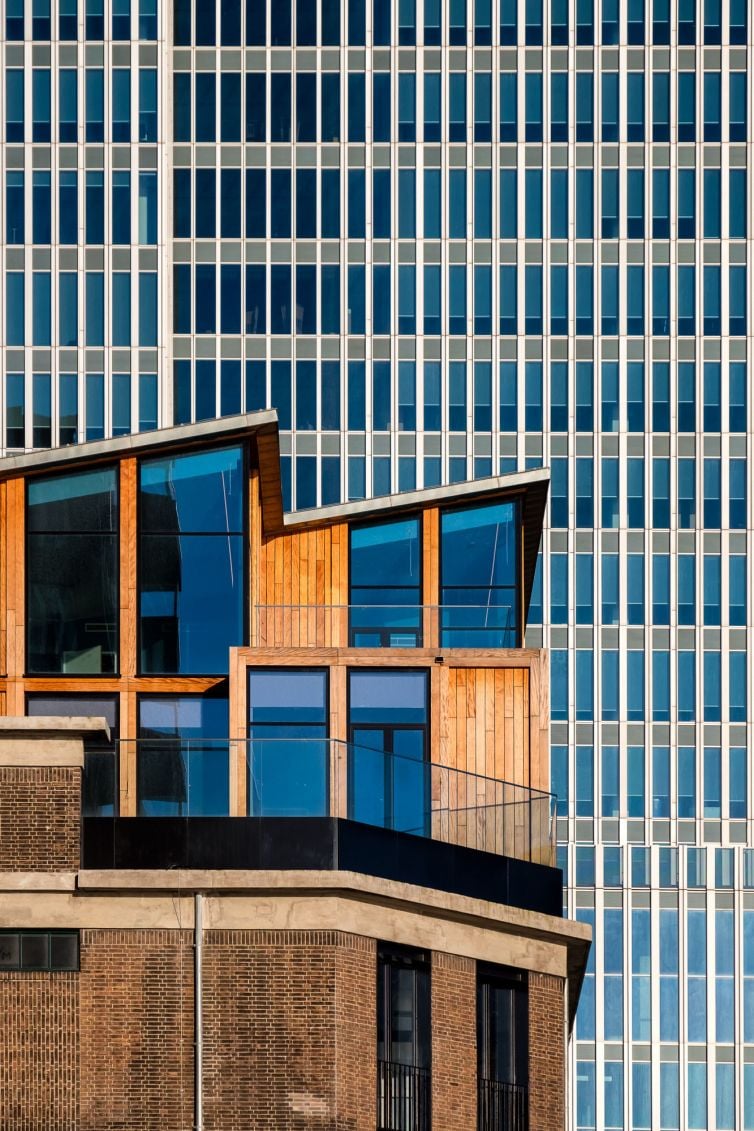 Architectuurfoto De Rotterdam en Bruno Apartments