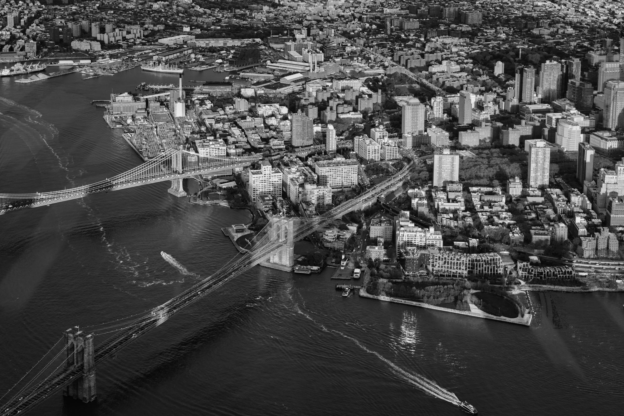 Mooiste luchtfoto Brooklyn Bridge New York