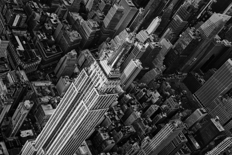 Mooiste luchtfoto Empire State Building New York