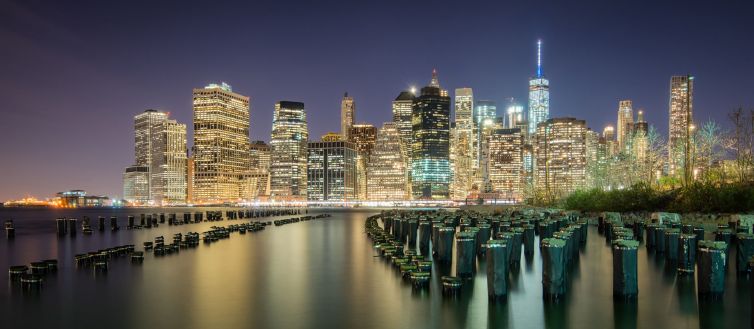 Skyline Manhattan New York by Night