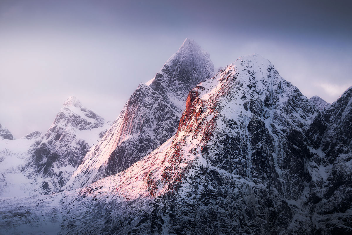 Mooiste fotografielocaties Noorwegen (bergpieken Lofoten)