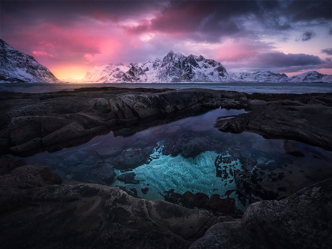 Mooiste landschapsfoto's Lofoten in Noorwegen