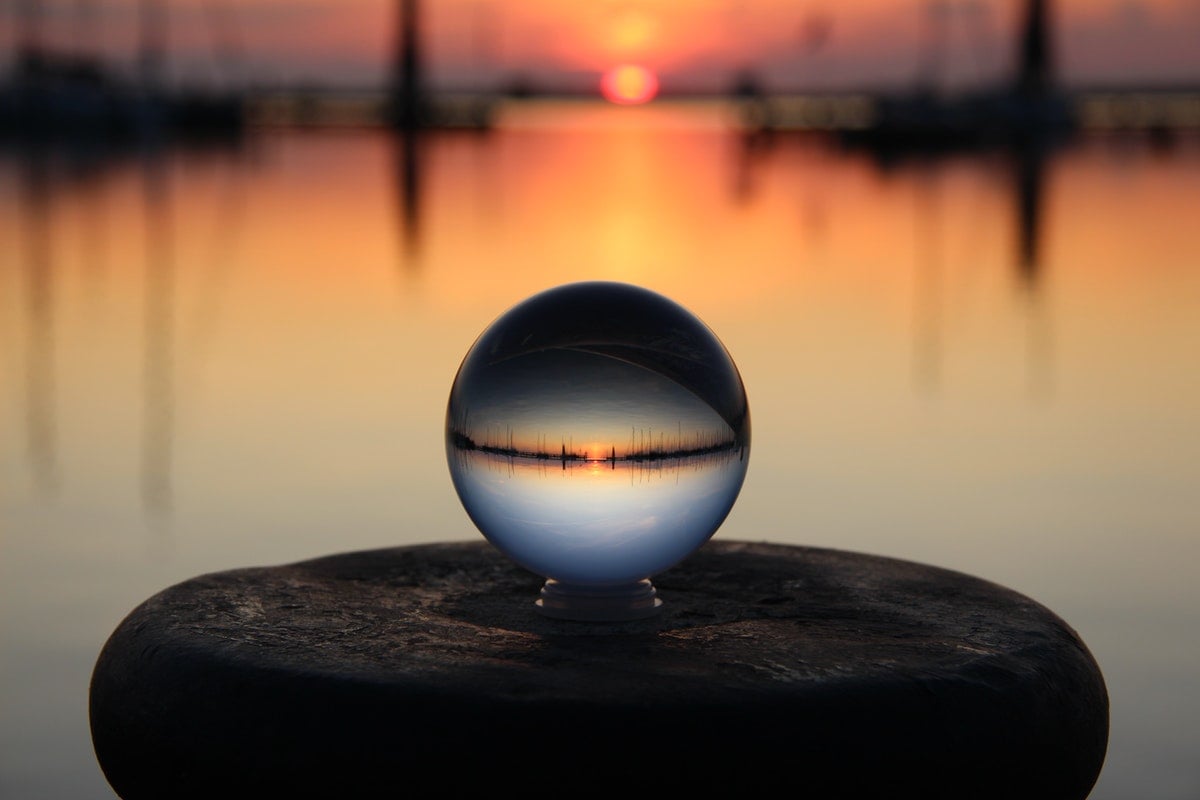 Fotograferen met een lansball glazen bol