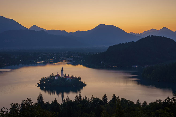 Zonsopkomst landschapsfotografie in Bled Fotoreizen Europa - Slovenië