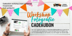 Cadeaubon fotografie workshop