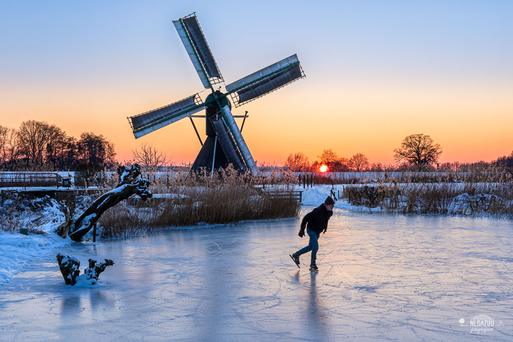 winters landschap van Dave Zuuring