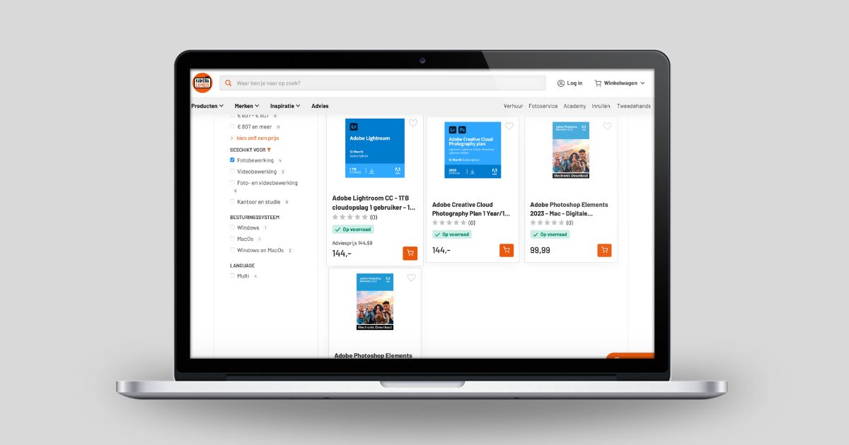 adobe lightroom photoshop kopen zonder creditcard korting