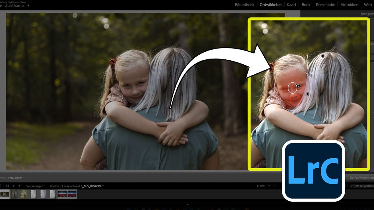 portret foto bewerken lightroom classic