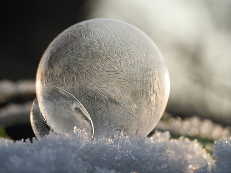 Bevroren zeepbellen fotograferen - De Rooij Fotografie