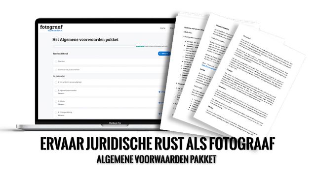Algemene voorwaardenpakket voor fotografen