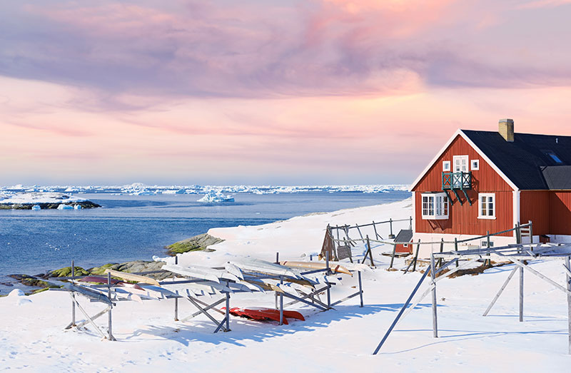 Fotografiereizen naar Groenland - Ilulissat (vissershuisje)