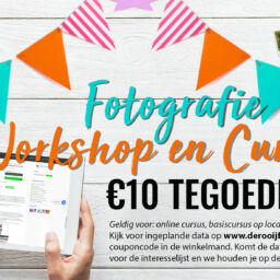 Tegoedbon 10 euro voor online cursus, basiscursus of workshop