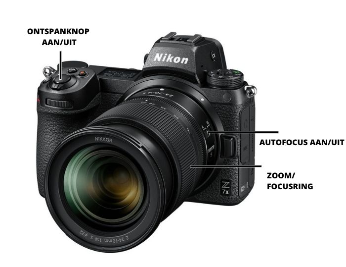 Nikon Zx knopjes en uitleg Nikon