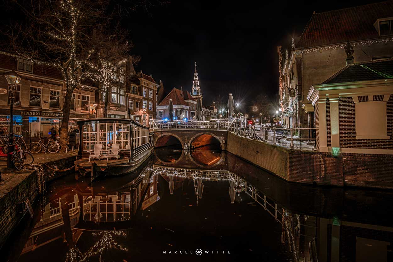 Workshop avondfotografie Alkmaar - Verlichte grachten - Marcel Witte