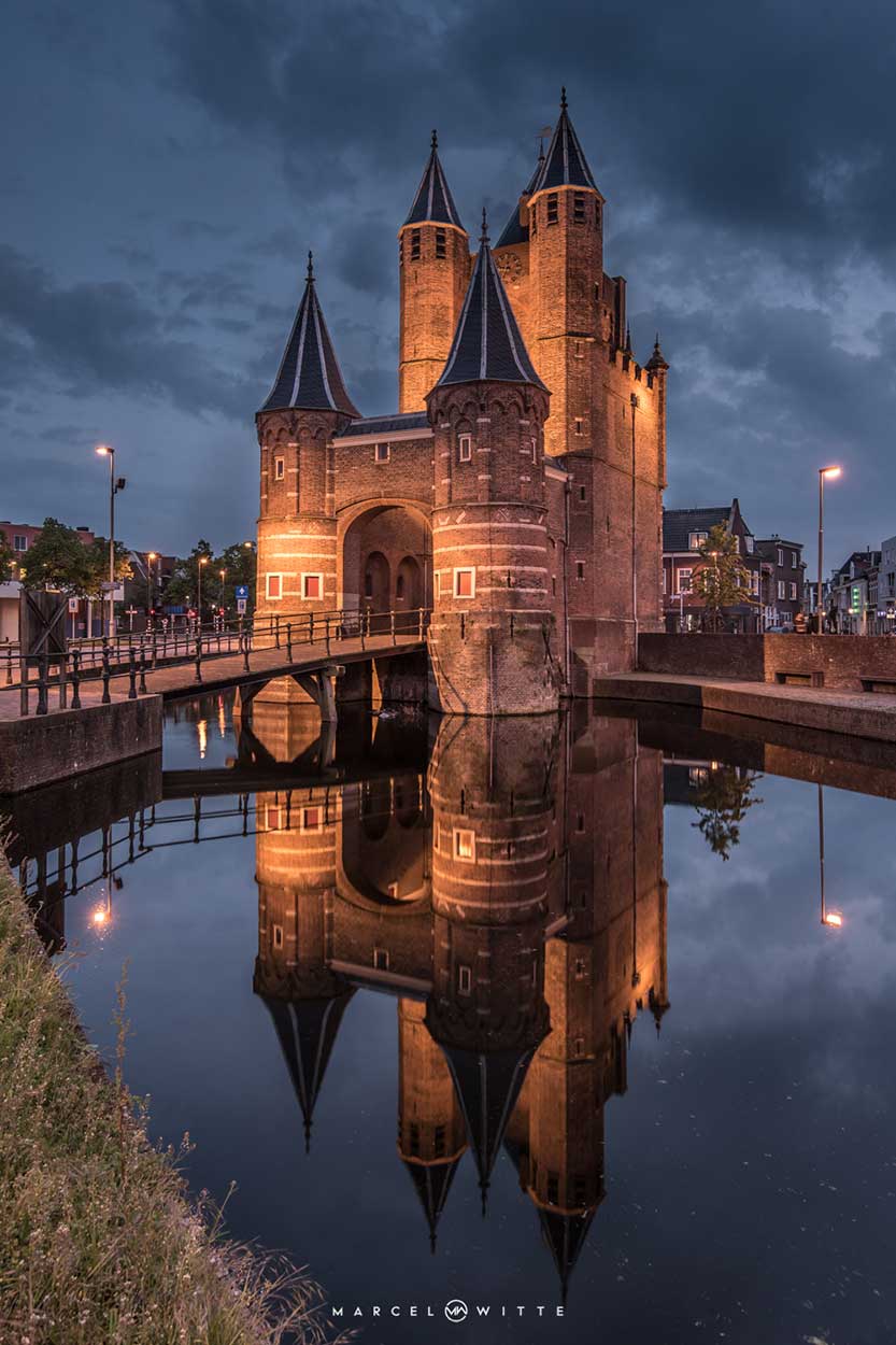 Workshop avondfotografie Haarlem - Oude stadspoort fotograferen - Marcel Witte