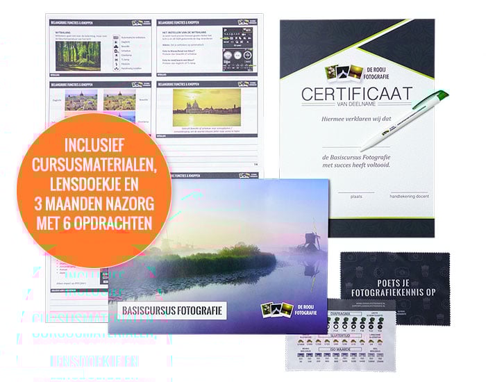 cursusmaterialen voor de fotocursus in Gent België