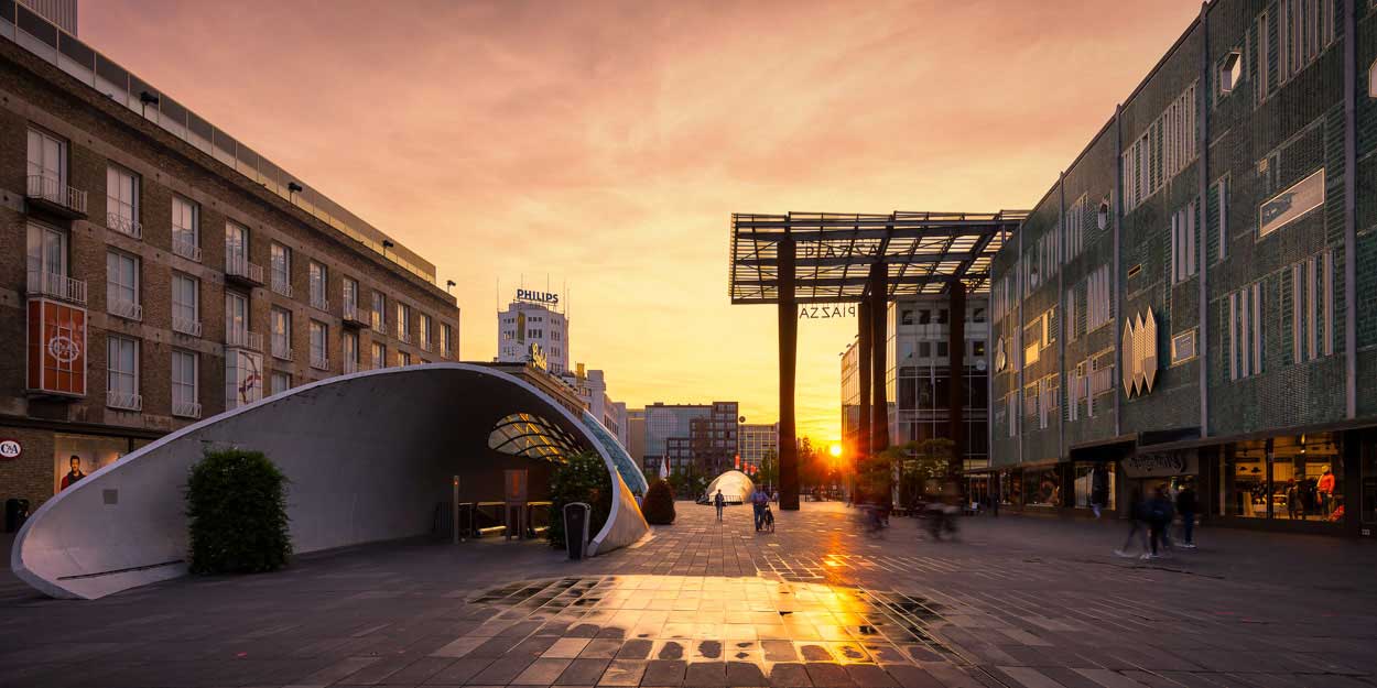 Workshop avondfotografie Eindhoven - Zonsondergang in het centrum