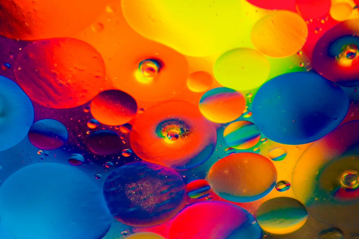 experiment olie water fotografie abstractie opdracht