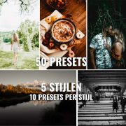 50 Adobe Lightroom en Photoshop presets - XMP en DNG bestanden