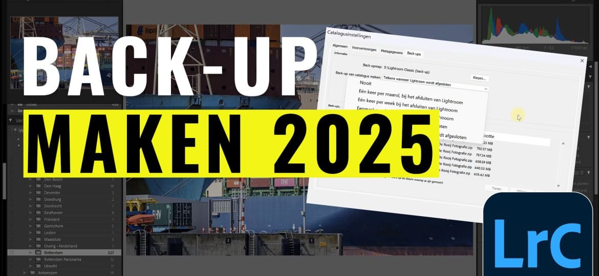 Back-up maken en bewaren in Lightroom 2025