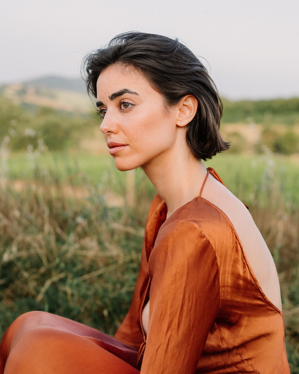 Close-up van emotioneel model