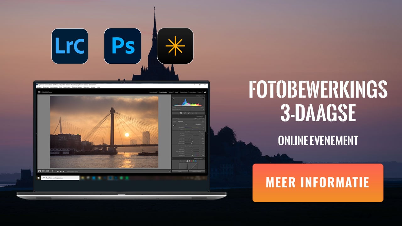 Leer meer over Photoshop, Lightroom en Luminar tijdens deze fotobewerkings 3-daagse