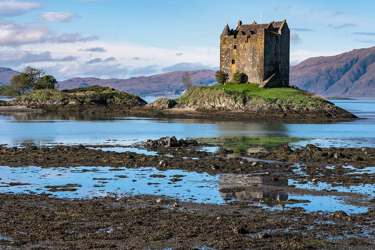 Fotografiereis Schotland - Castle Stalker in de Schotse hooglanden van Glencoe