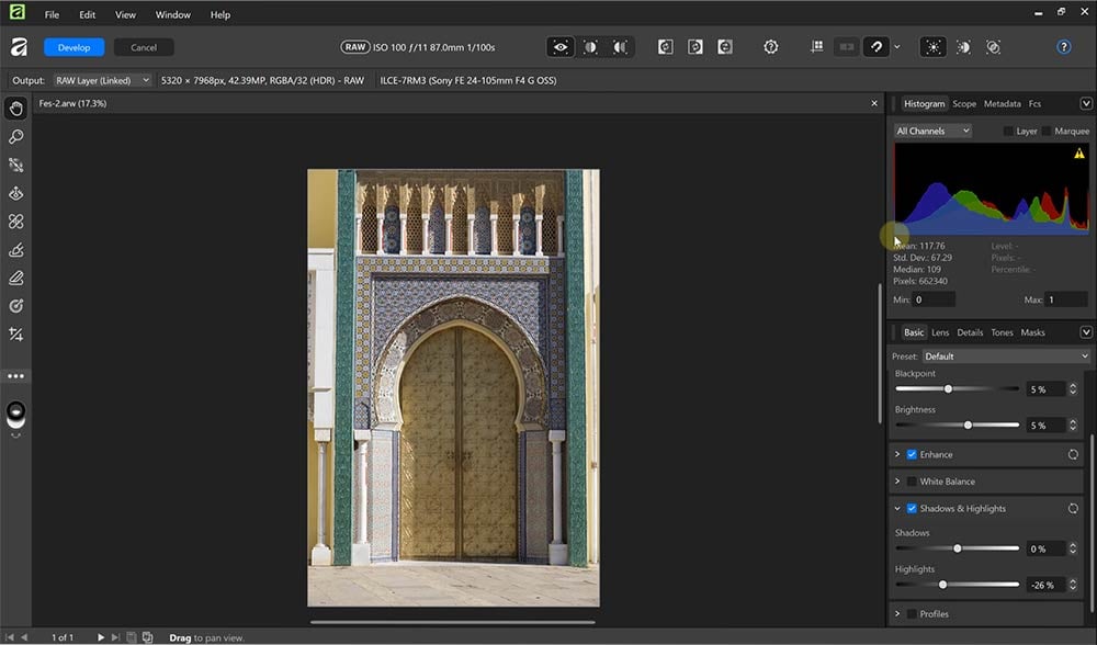 Online cursus Affinity Photo van Canva - RAW foto's bewerken