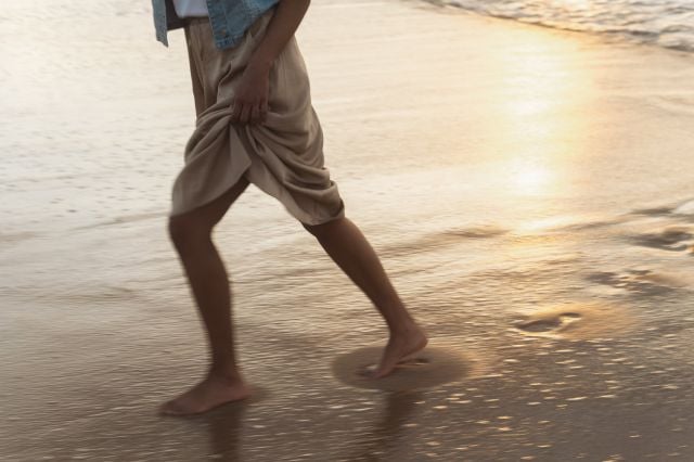 Zachte modefoto gemaakt met een panty voor de lens