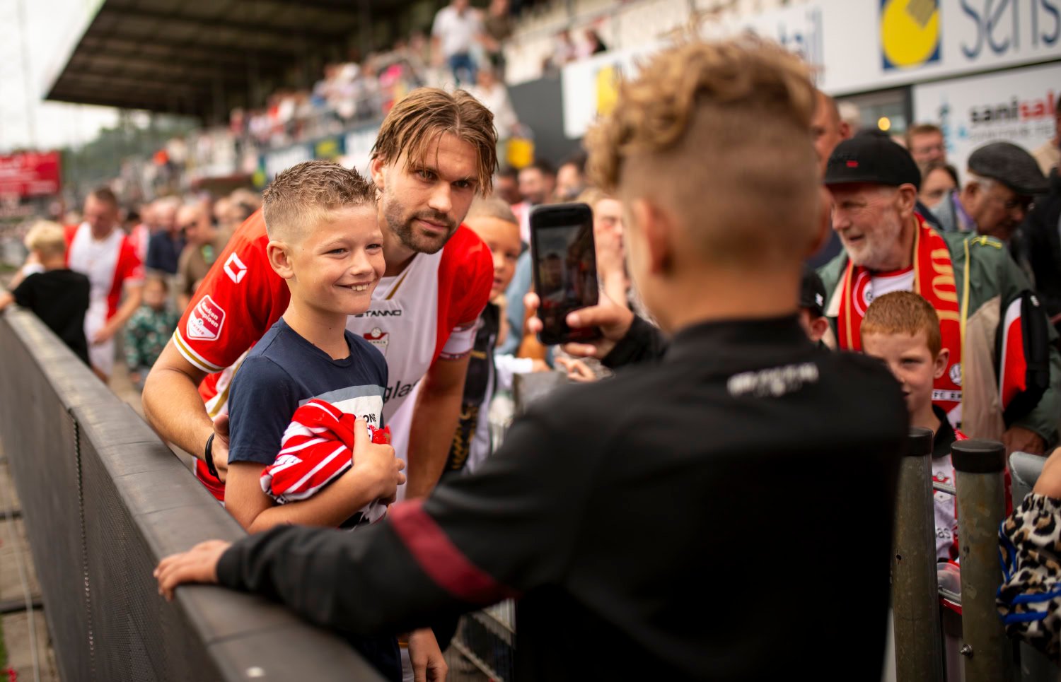 Sportmoment met actuele nieuwswaarde vastgelegd door fotograaf