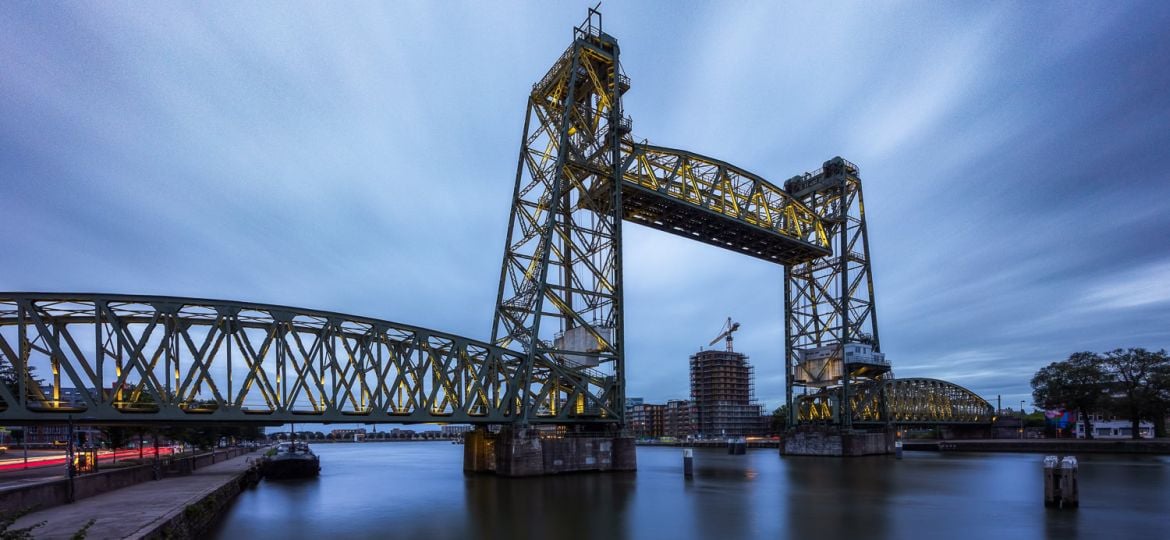 Landschapsfoto met sterke compositie en lange sluitertijd