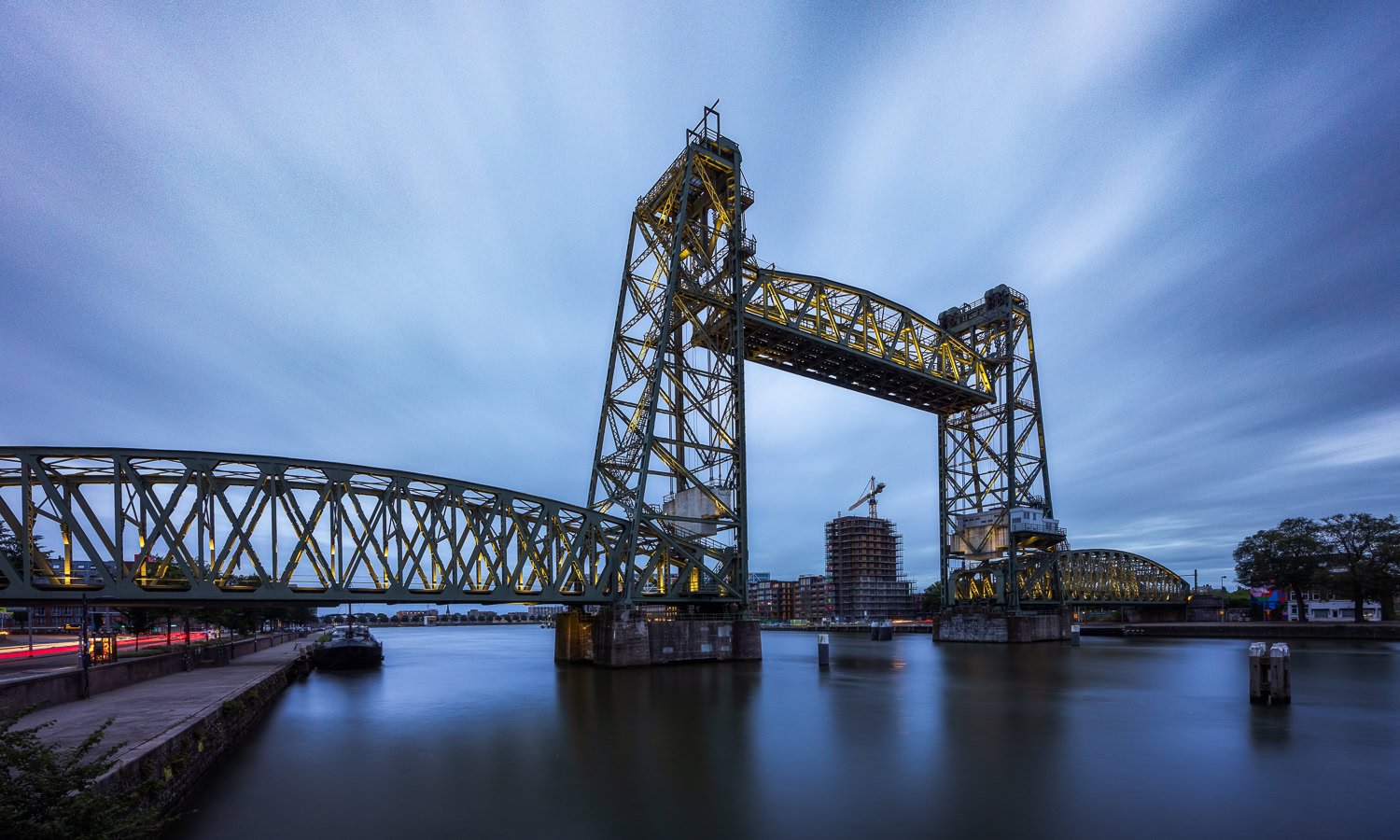 Landschapsfoto met sterke compositie en lange sluitertijd