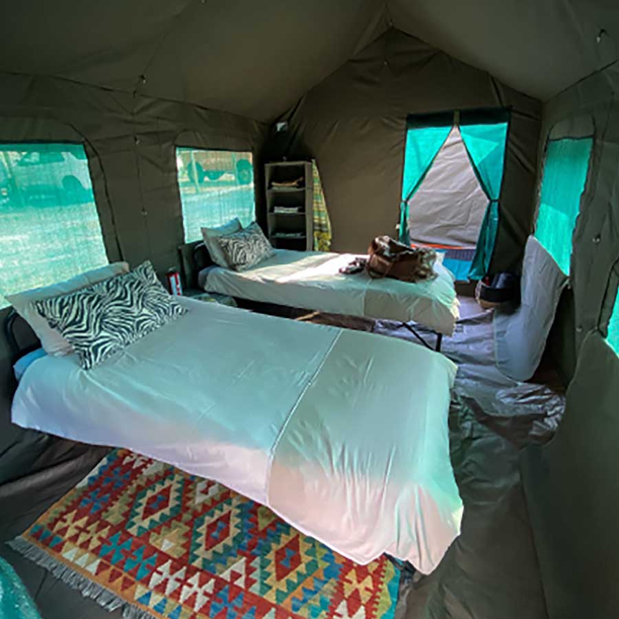 Fotoreis Botswana in luxe sahara tenten