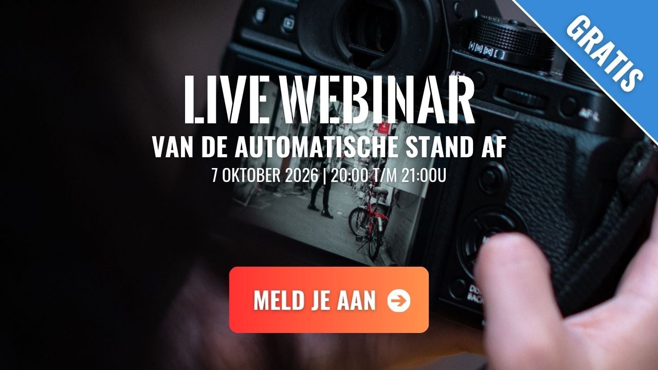 Live fotografie webinar - Van de automatische stand af