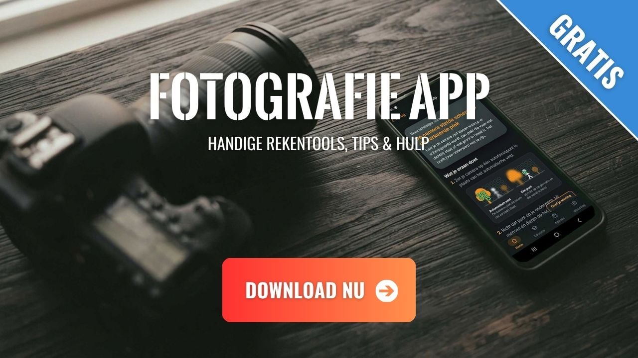 Gratis fotografie app van De Rooij Fotografie