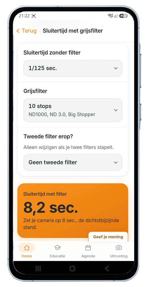 Beste Nederlandse fotografie app - Lange sluitertijd met grijsfilters - Sluitertijd berekenen Beste Nederlandse fotografie app - Lange sluitertijd met grijsfilters - Sluitertijd berekenen