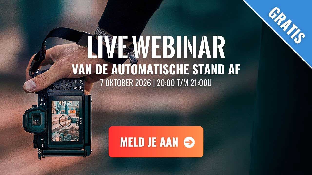 Live fotografie webinar - Van de automatische stand af